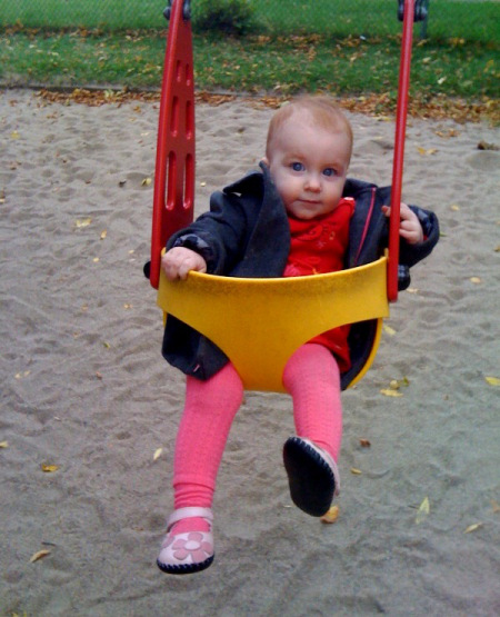 toboggan et feuilles mortes