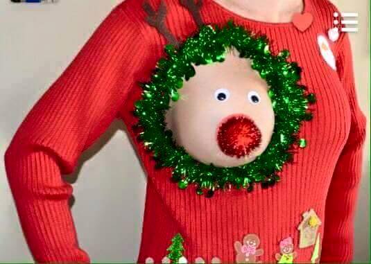 chandail allaitement Noël